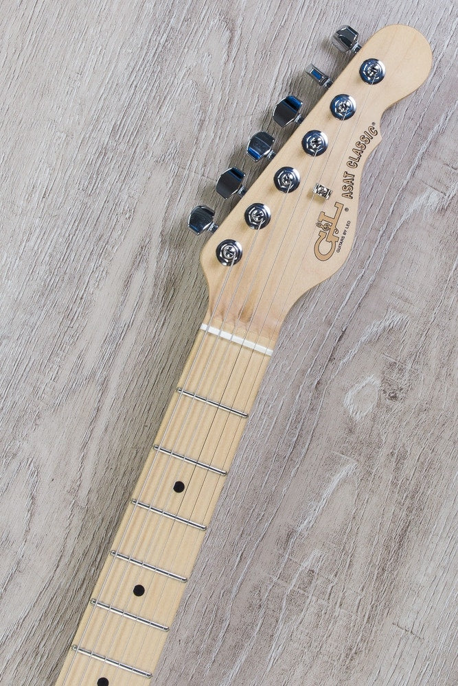G&L USA ASAT Classic Thinline Electric Guitar, Maple Fingerboard, Hard Case - Alpine White (Open Box)