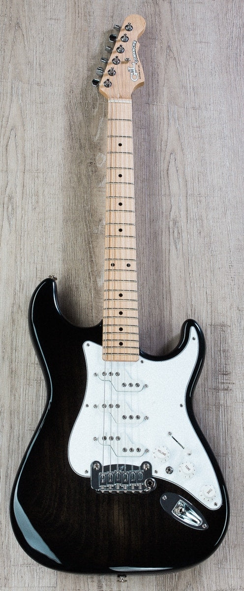 G&L USA Comanche Electric Guitar, Maple Fingerboard, Hard Case - Premiere Black Burst (Open Box)