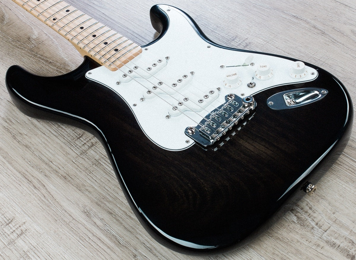 G&L USA Comanche Electric Guitar, Maple Fingerboard, Hard Case - Premiere Black Burst (Open Box)