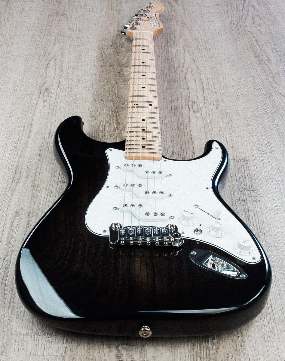 G&L USA Comanche Electric Guitar, Maple Fingerboard, Hard Case - Premiere Black Burst (Open Box)