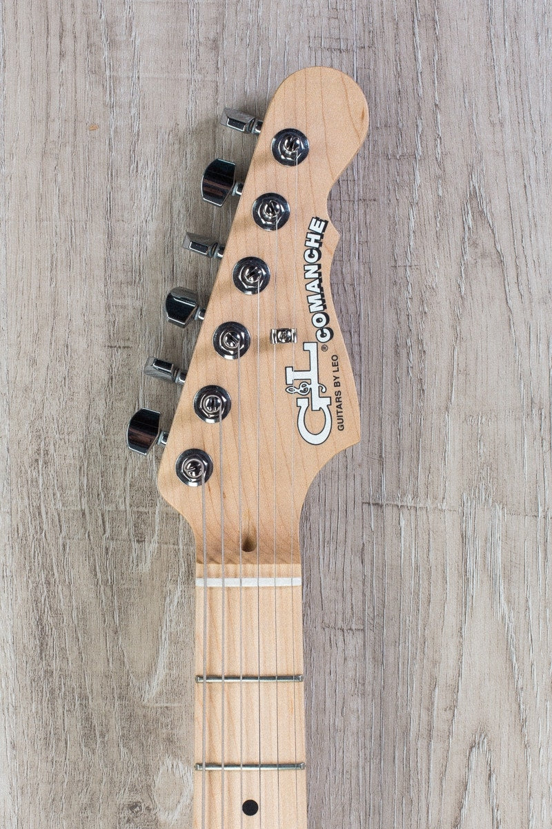 G&L USA Comanche Electric Guitar, Maple Fingerboard, Hard Case - Premiere Black Burst (Open Box)
