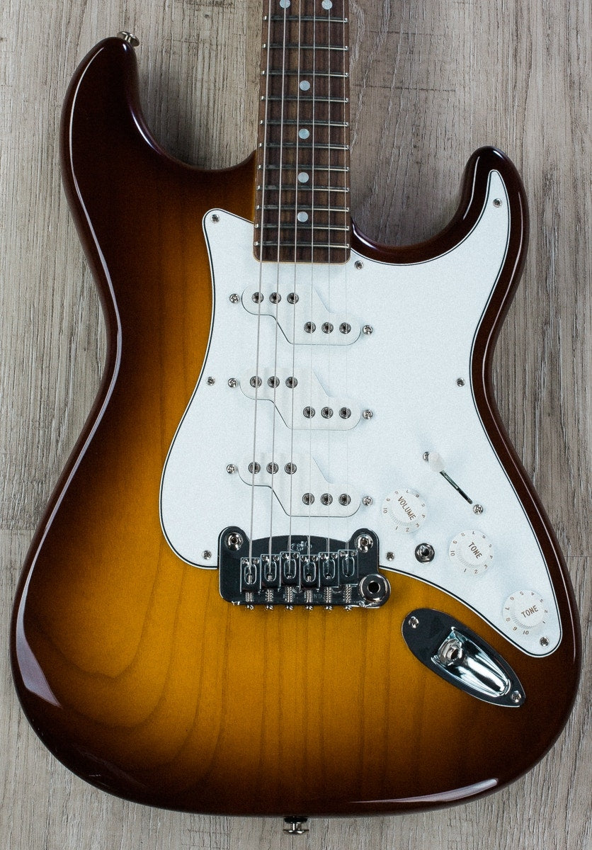 G&L USA Comanche Empress Electric Guitar Maple Neck and Rosewood Fretboard with Case - Old School Tobacco Sunburst Finish (Open Box)
