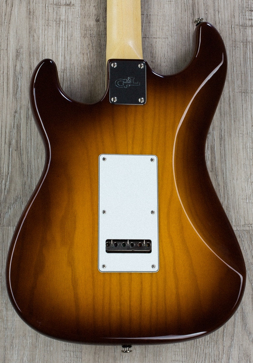 G&L USA Comanche Empress Electric Guitar Maple Neck and Rosewood Fretboard with Case - Old School Tobacco Sunburst Finish (Open Box)