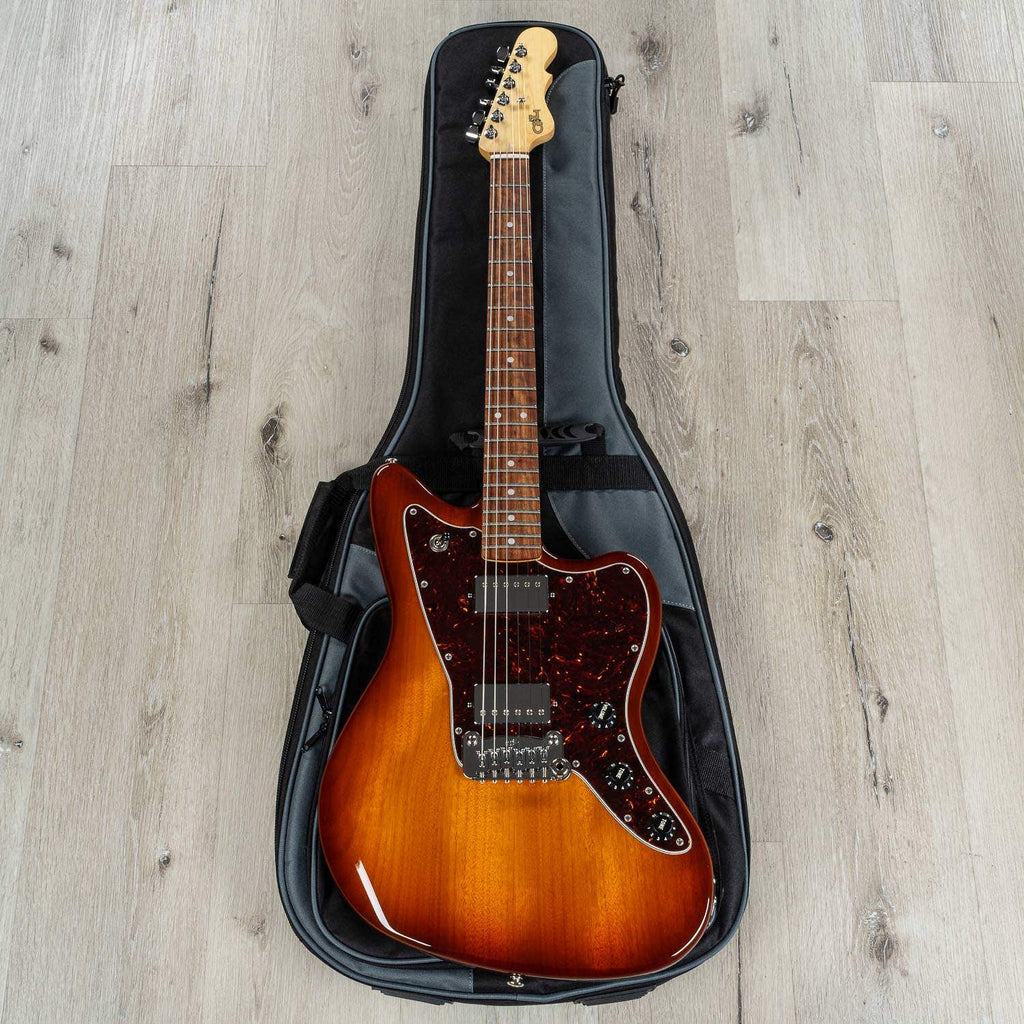 G&L Fullerton Deluxe Doheny HH Electric Guitar, Old School Tobacco Burst