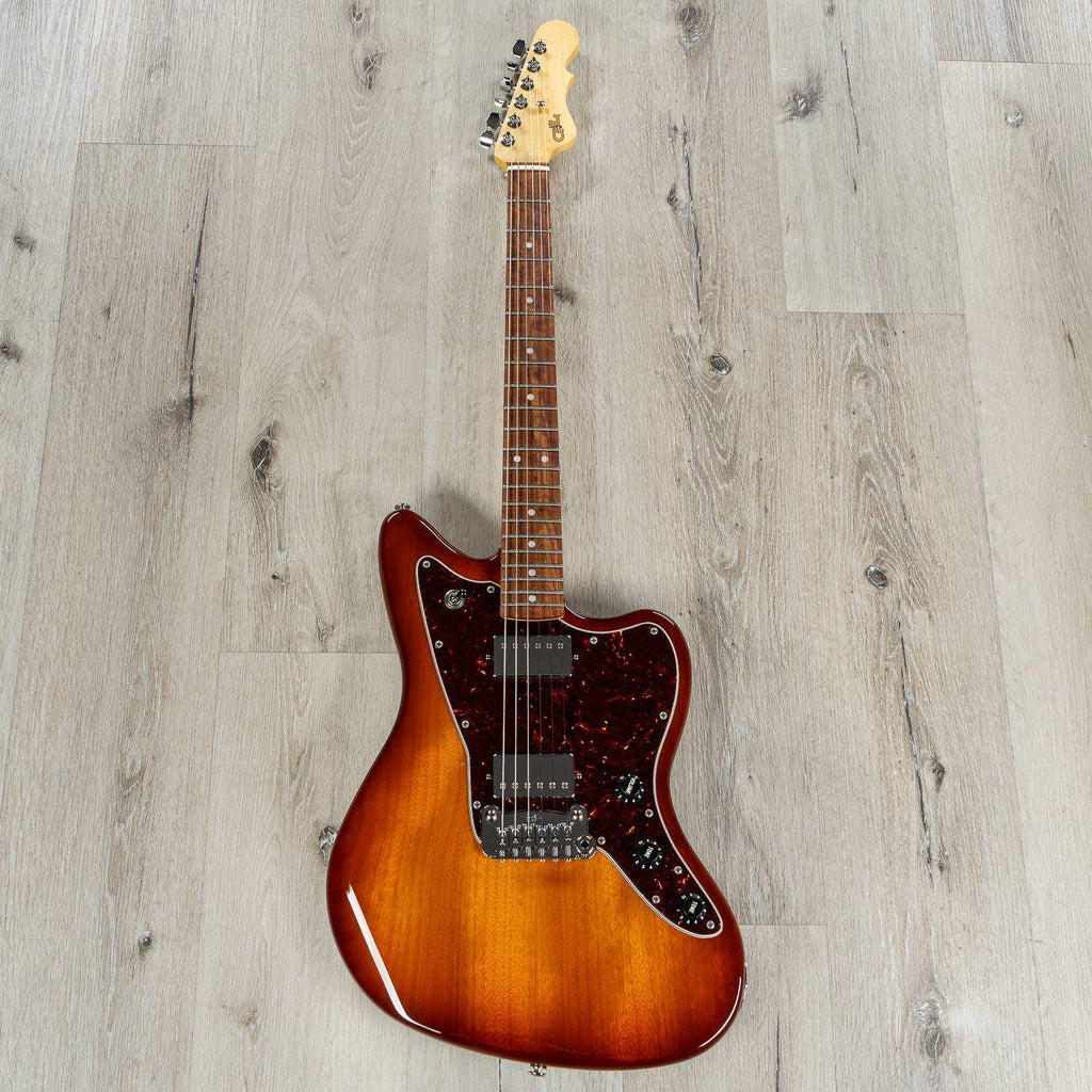 G&L Fullerton Deluxe Doheny HH Electric Guitar, Old School Tobacco Burst