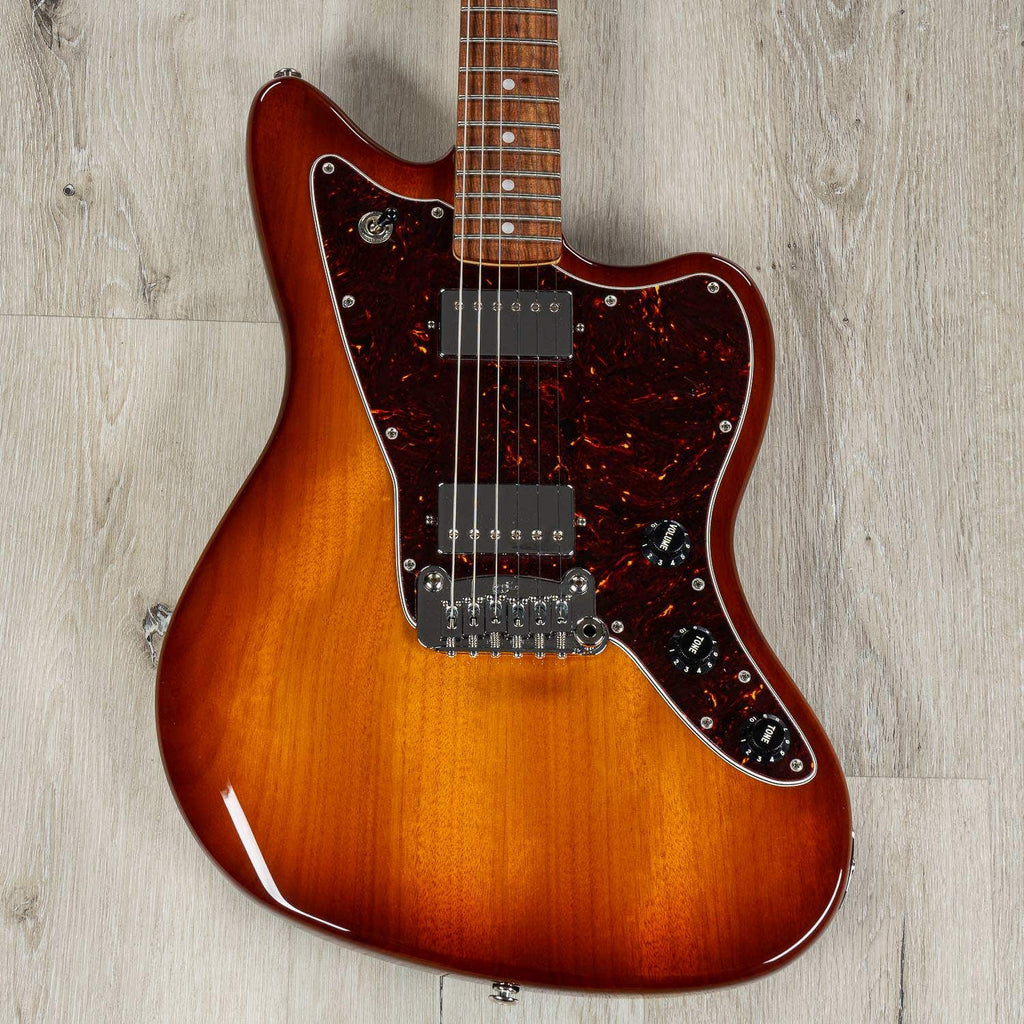 G&L Fullerton Deluxe Doheny HH Electric Guitar, Old School Tobacco Burst