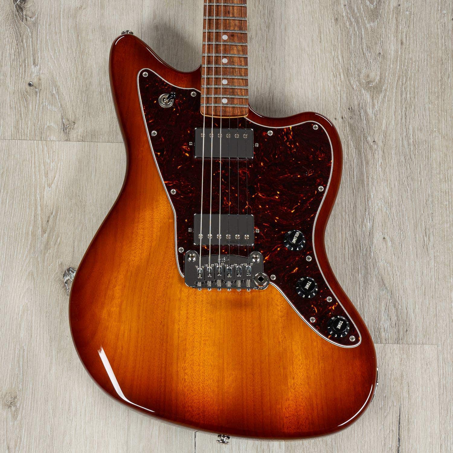 G&L Fullerton Deluxe Doheny HH Electric Guitar, Old School Tobacco Burst