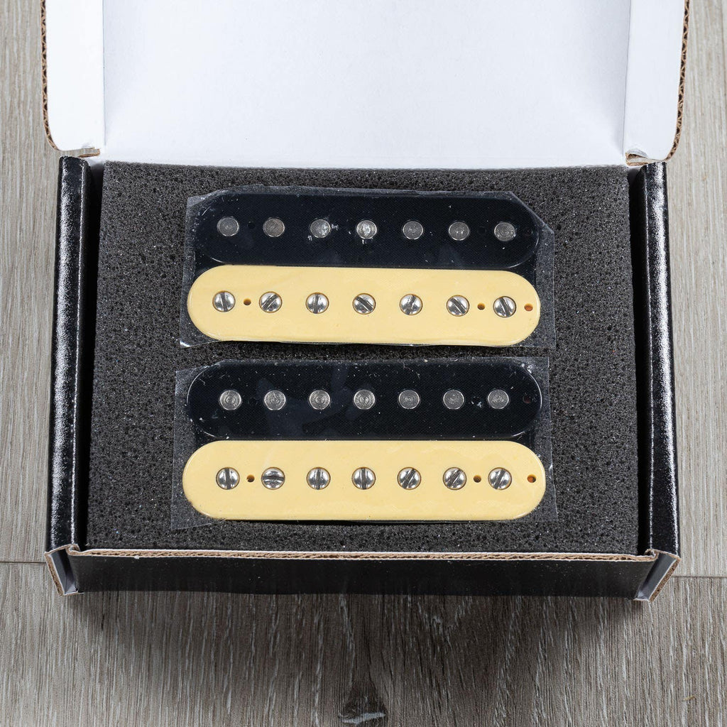 Guitarmory Cauterizer Devin Shidaker 7-String Humbucker Guitar Pickup Set, Black & Cream