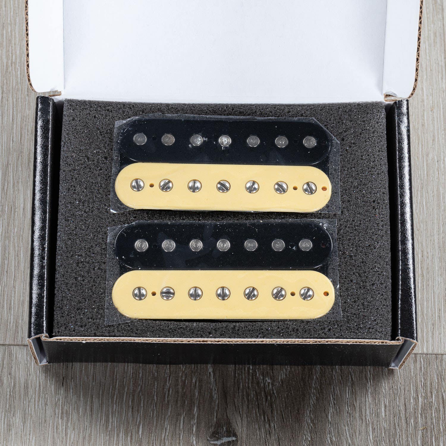 Guitarmory Cauterizer Devin Shidaker 7-String Humbucker Guitar Pickup Set, Black & Cream