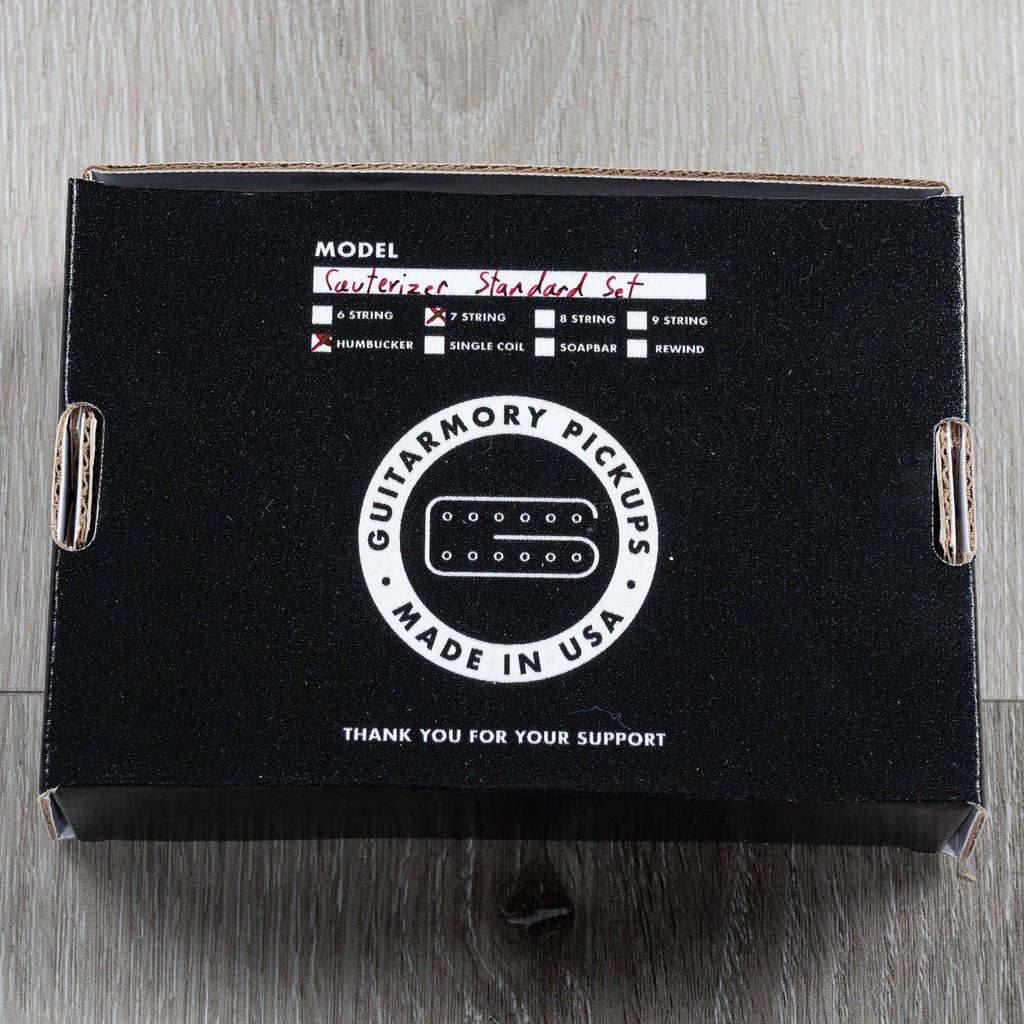 Guitarmory Cauterizer Devin Shidaker 7-String Humbucker Guitar Pickup Set, Black & Cream