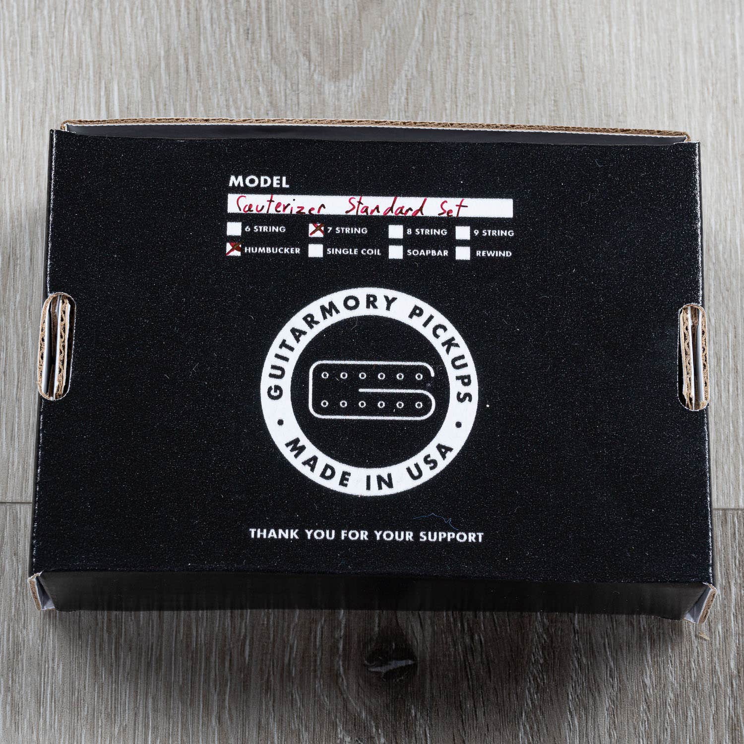 Guitarmory Cauterizer Devin Shidaker 7-String Humbucker Guitar Pickup Set, Black & Cream