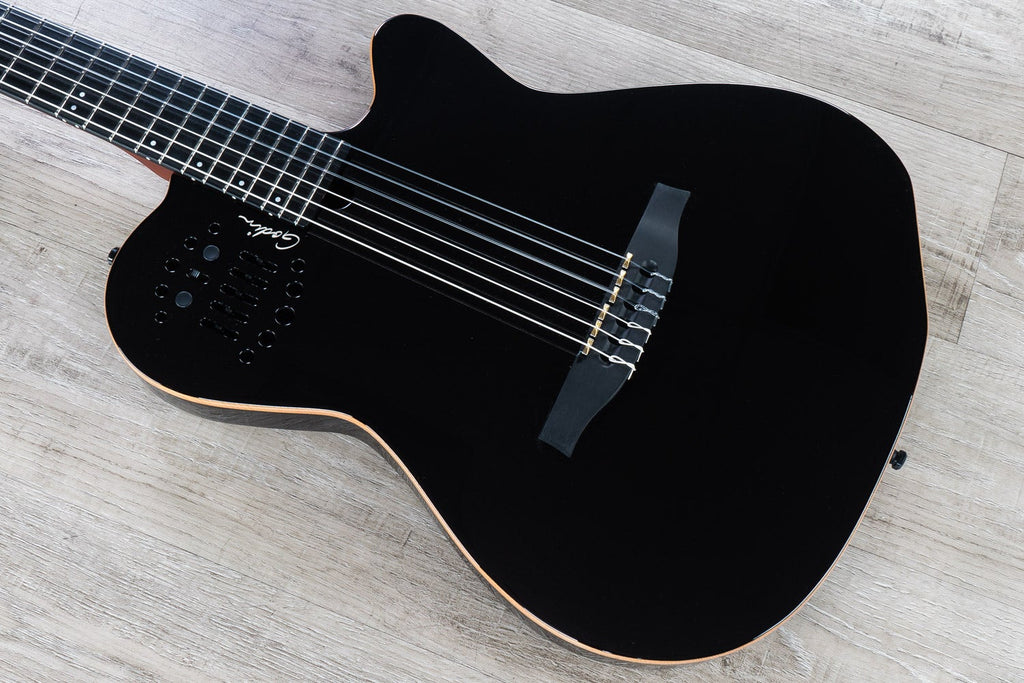 Godin Guitars Multiac ACS Nylon Black HG Acoustic Electric Nylon String Guitar (032174)