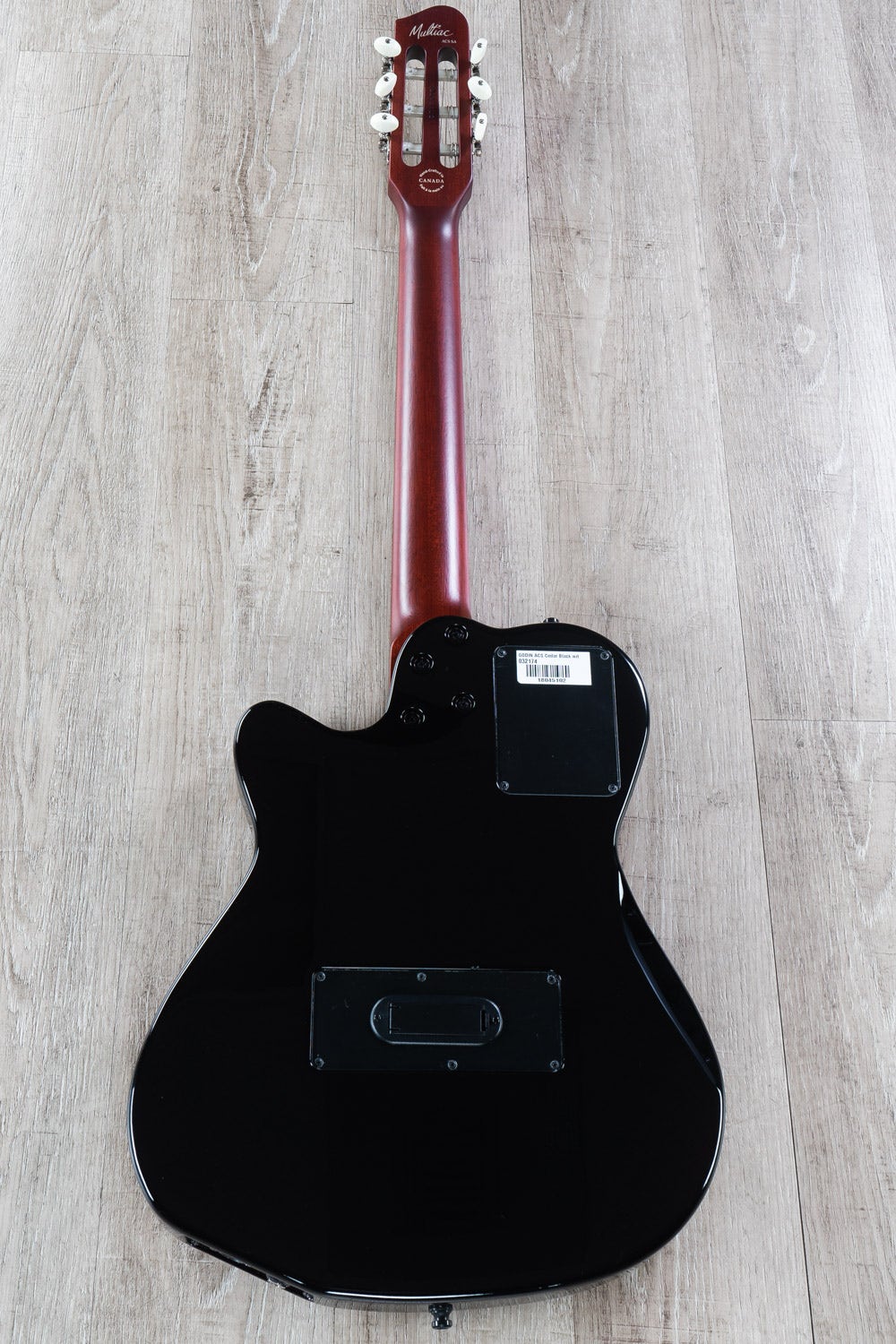 Godin Guitars Multiac ACS Nylon Black HG Acoustic Electric Nylon String Guitar (032174)