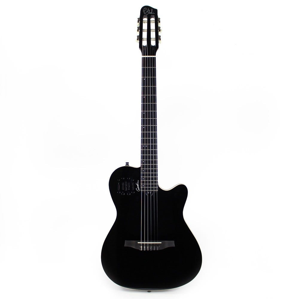 Godin 041046 Multiac Nylon Encore GT SF Acoustic-Electric Guitar with TRIC Case - Black (B-Stock)