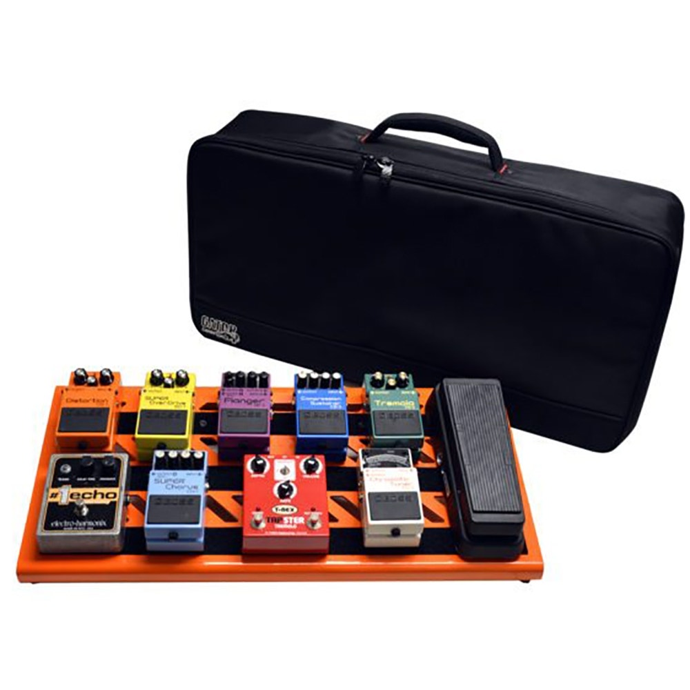 Gator Cases GPB-BAK-OR Large Pedal Board with Carry Bag - British Orange
