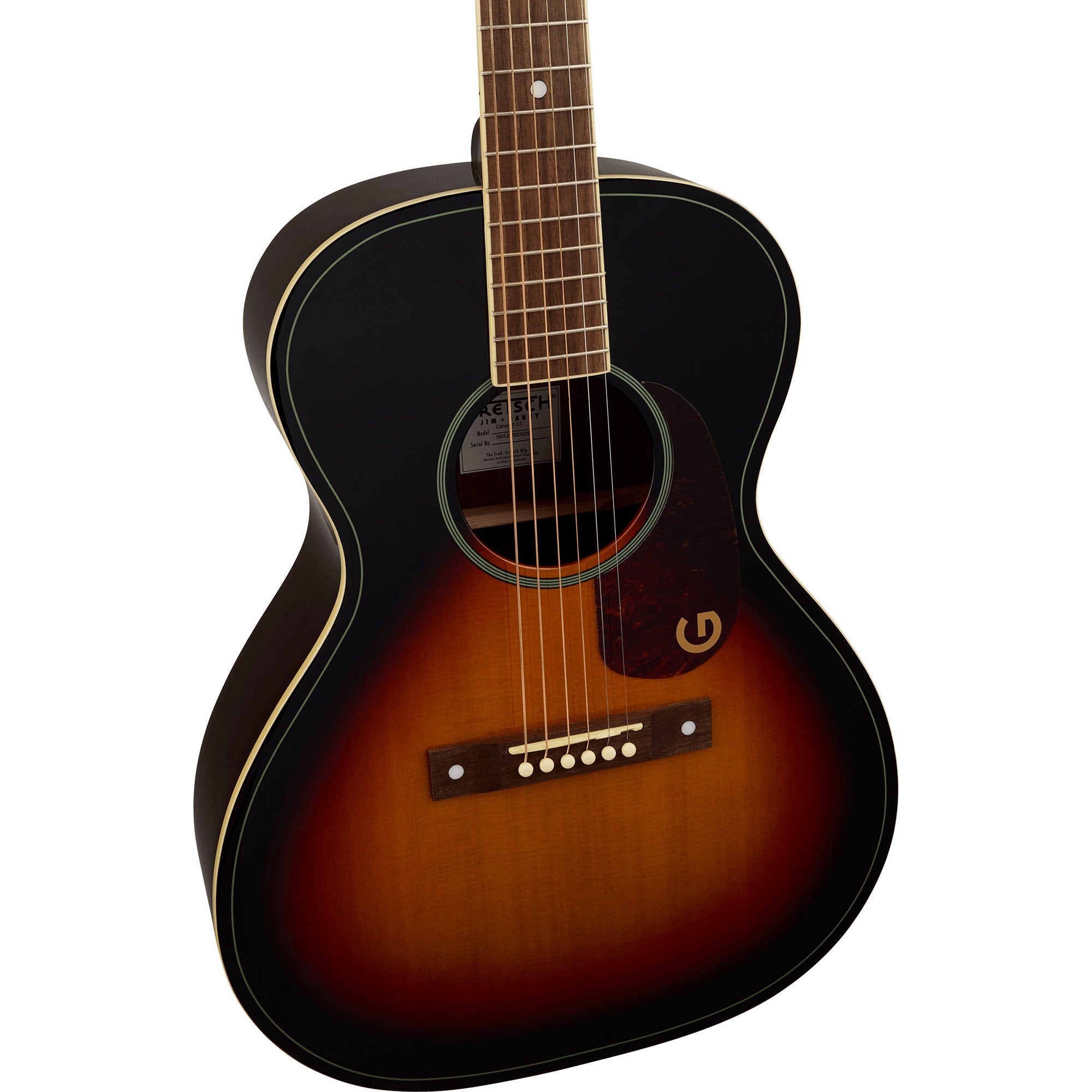 Gretsch Limited Edition Jim Dandy Concert Solid Top Acoustic Guitar, Heritage Burst