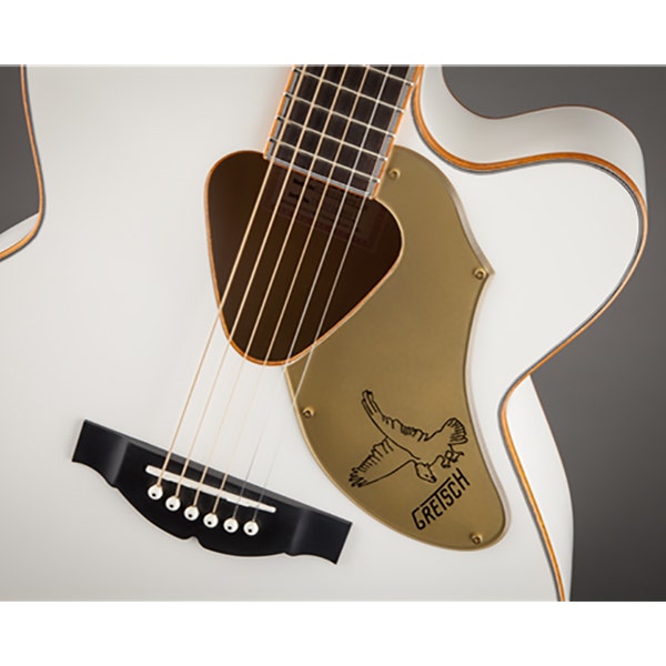 Gretsch G5022CWFE Rancher Falcon Jumbo Acoustic Electric Guitar w/ Case, White