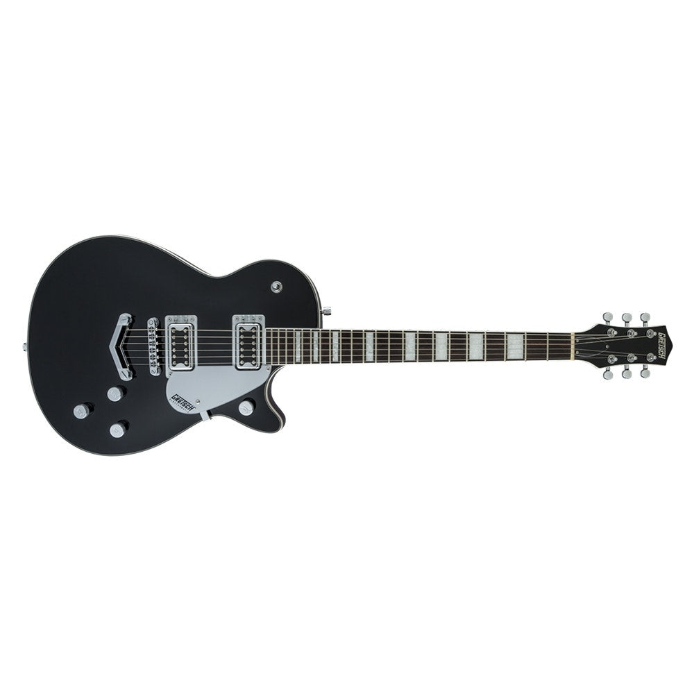 Gretsch G5220 Electromatic Jet BT Single-Cut Electric Guitar, V Stoptail, Black Walnut Fingerboard - Black