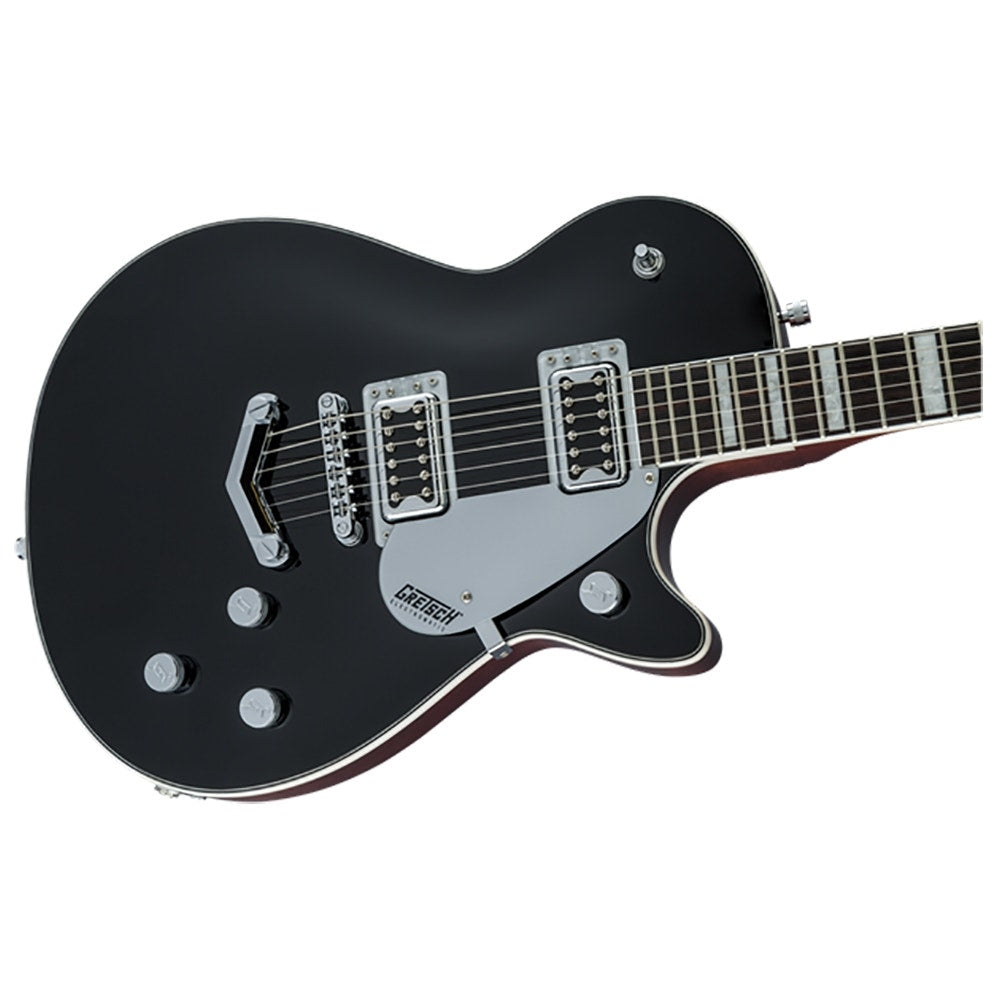 Gretsch G5220 Electromatic Jet BT Single-Cut Electric Guitar, V Stoptail, Black Walnut Fingerboard - Black