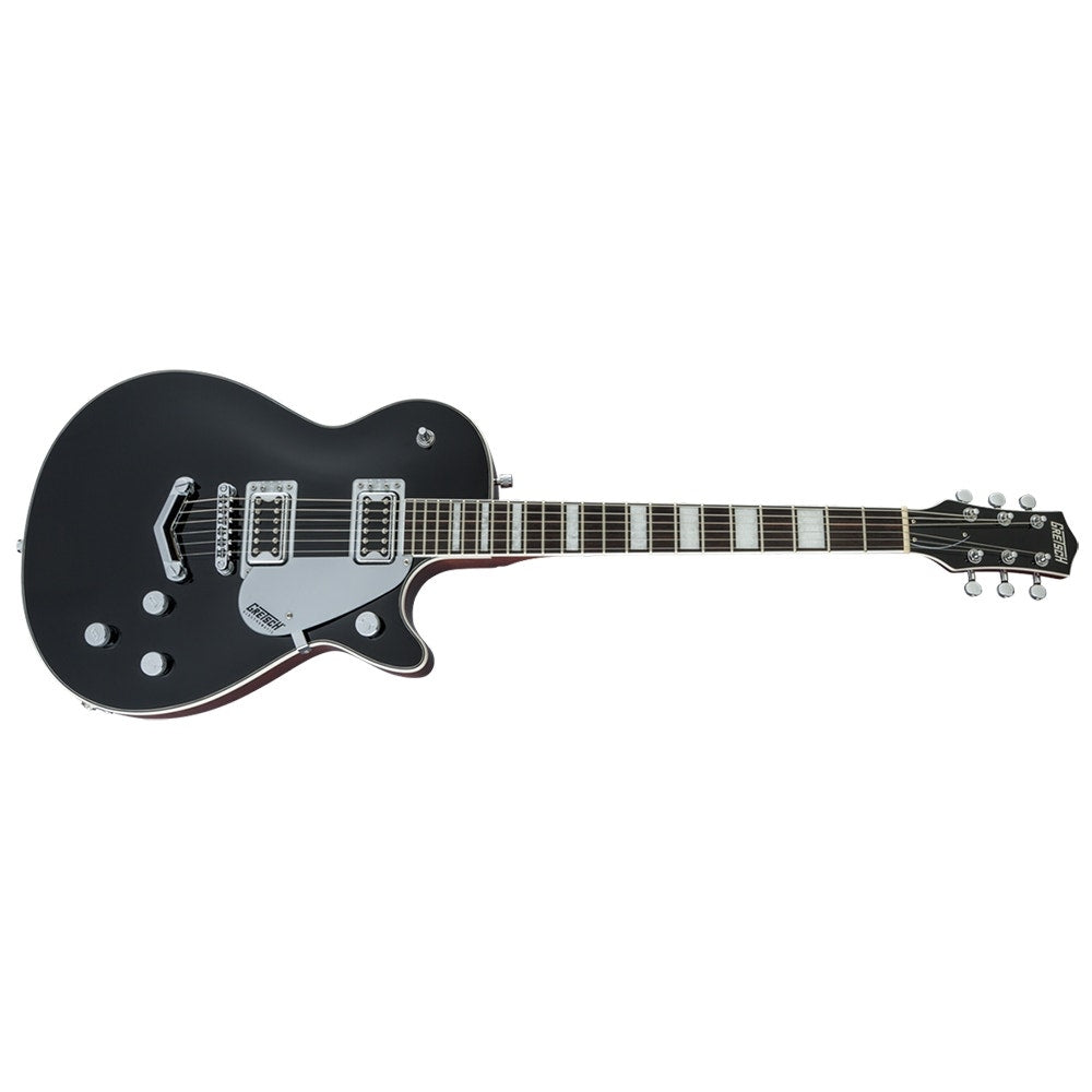 Gretsch G5220 Electromatic Jet BT Single-Cut Electric Guitar, V Stoptail, Black Walnut Fingerboard - Black