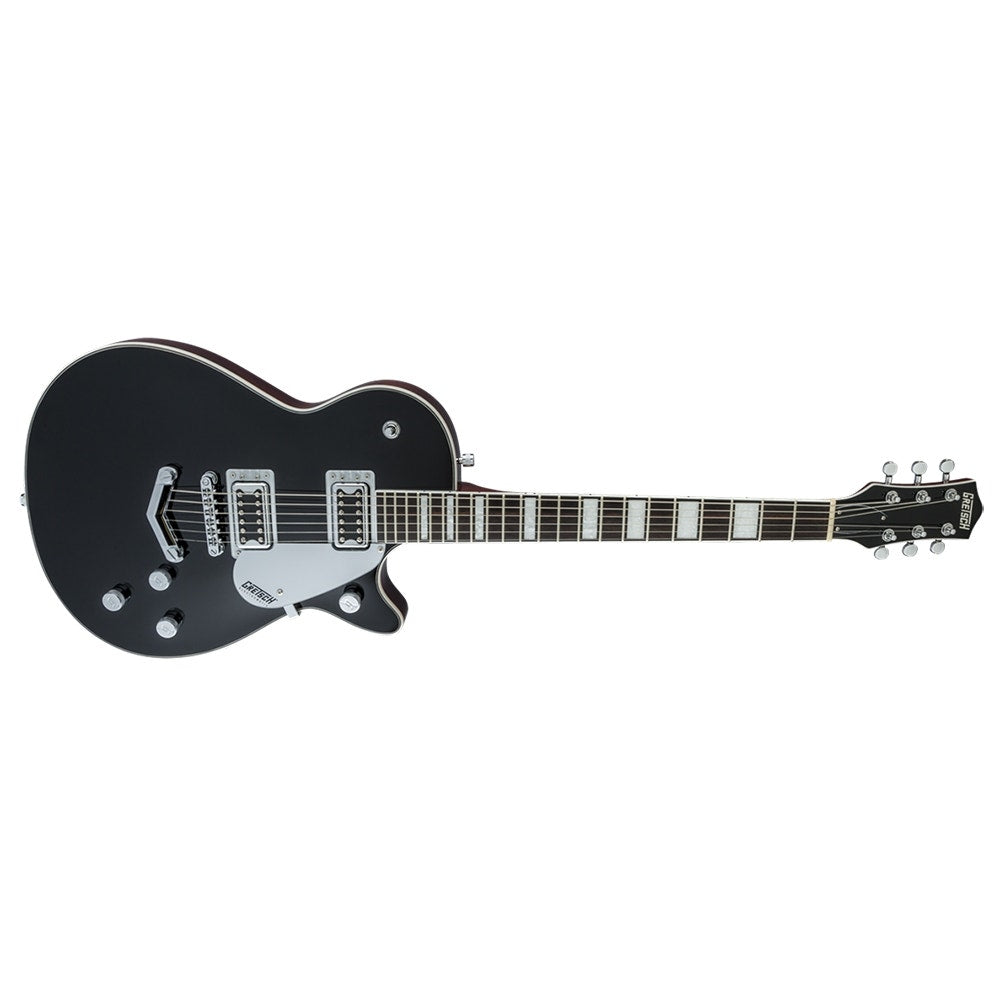 Gretsch G5220 Electromatic Jet BT Single-Cut Electric Guitar, V Stoptail, Black Walnut Fingerboard - Black