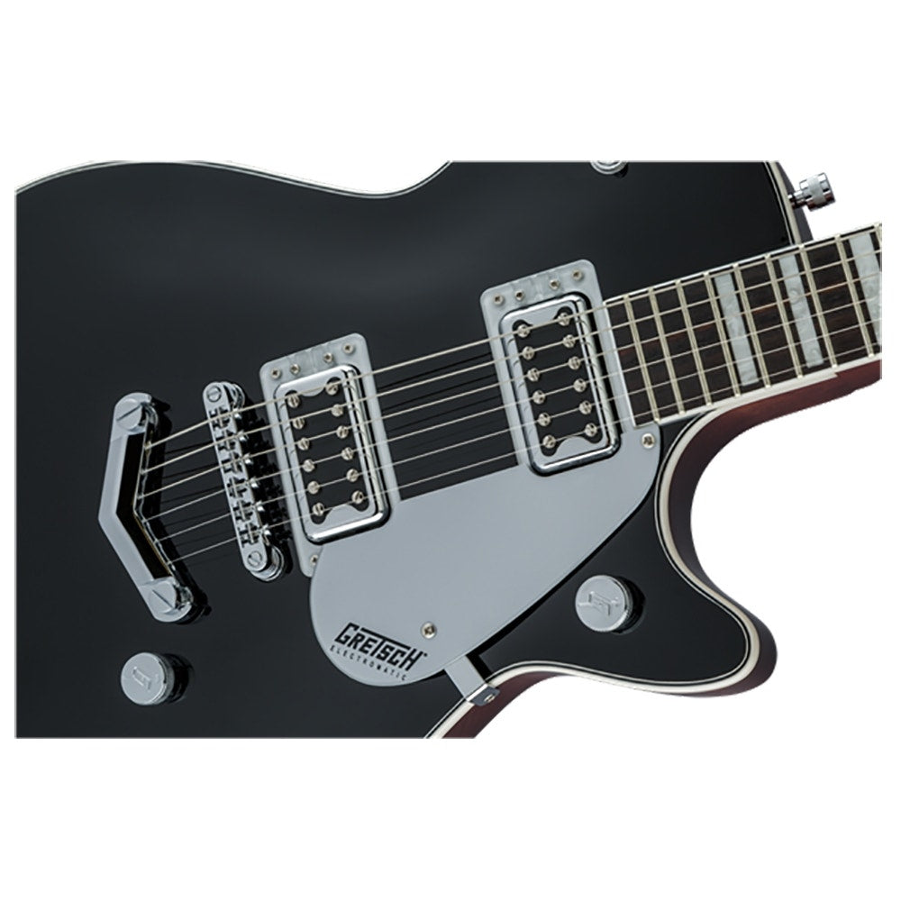 Gretsch G5220 Electromatic Jet BT Single-Cut Electric Guitar, V Stoptail, Black Walnut Fingerboard - Black