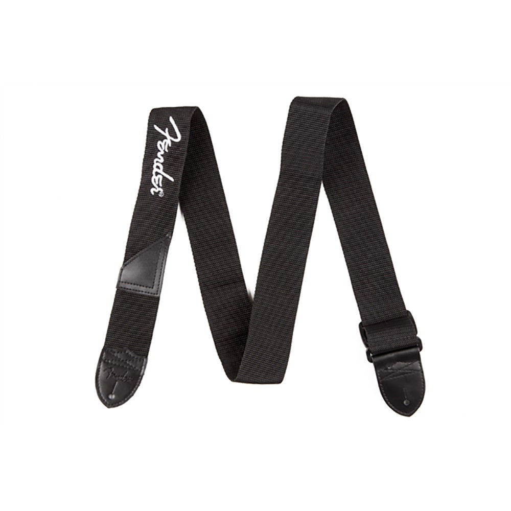 Fender 2" Poly Guitar Strap, Black/White