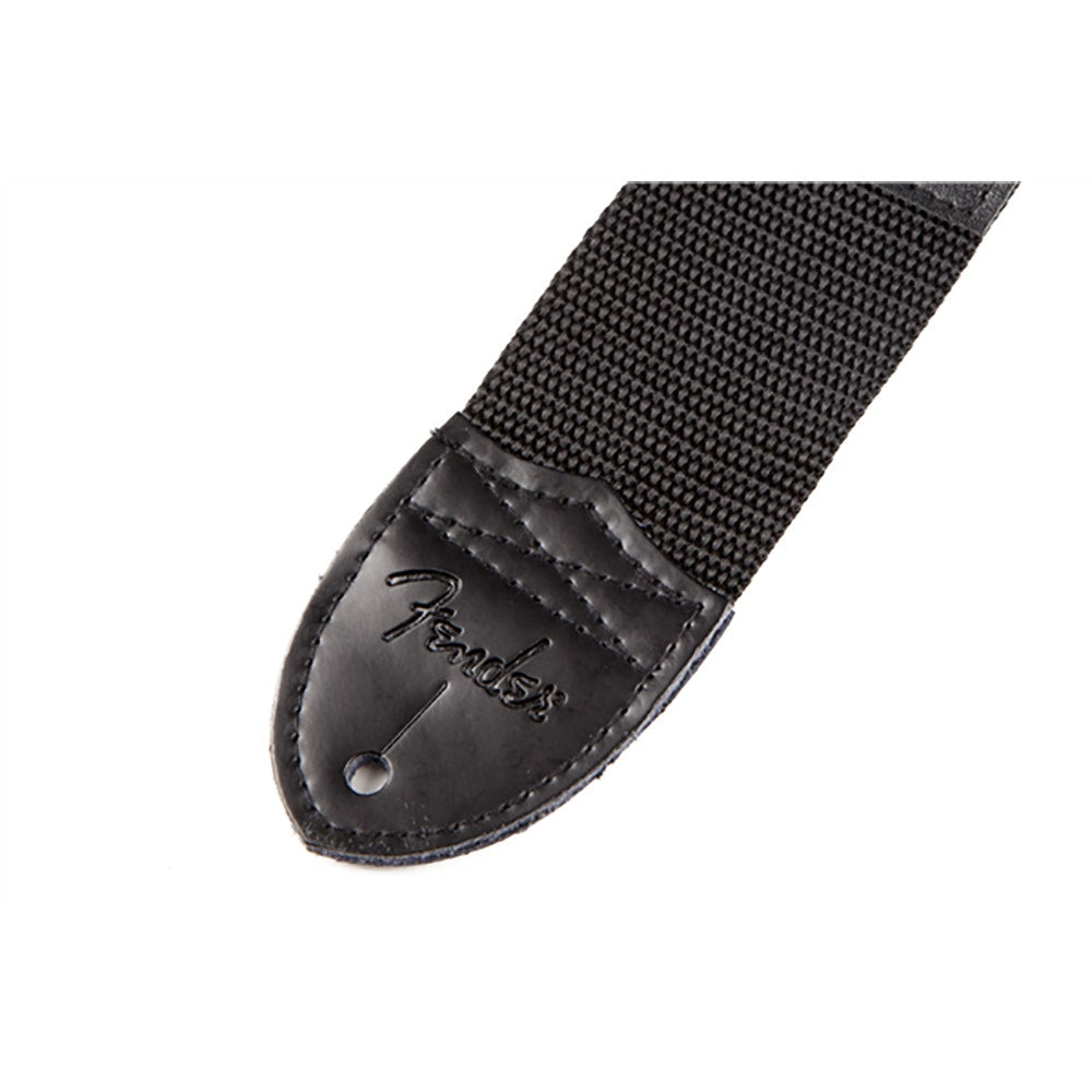 Fender 2" Poly Guitar Strap, Black/White