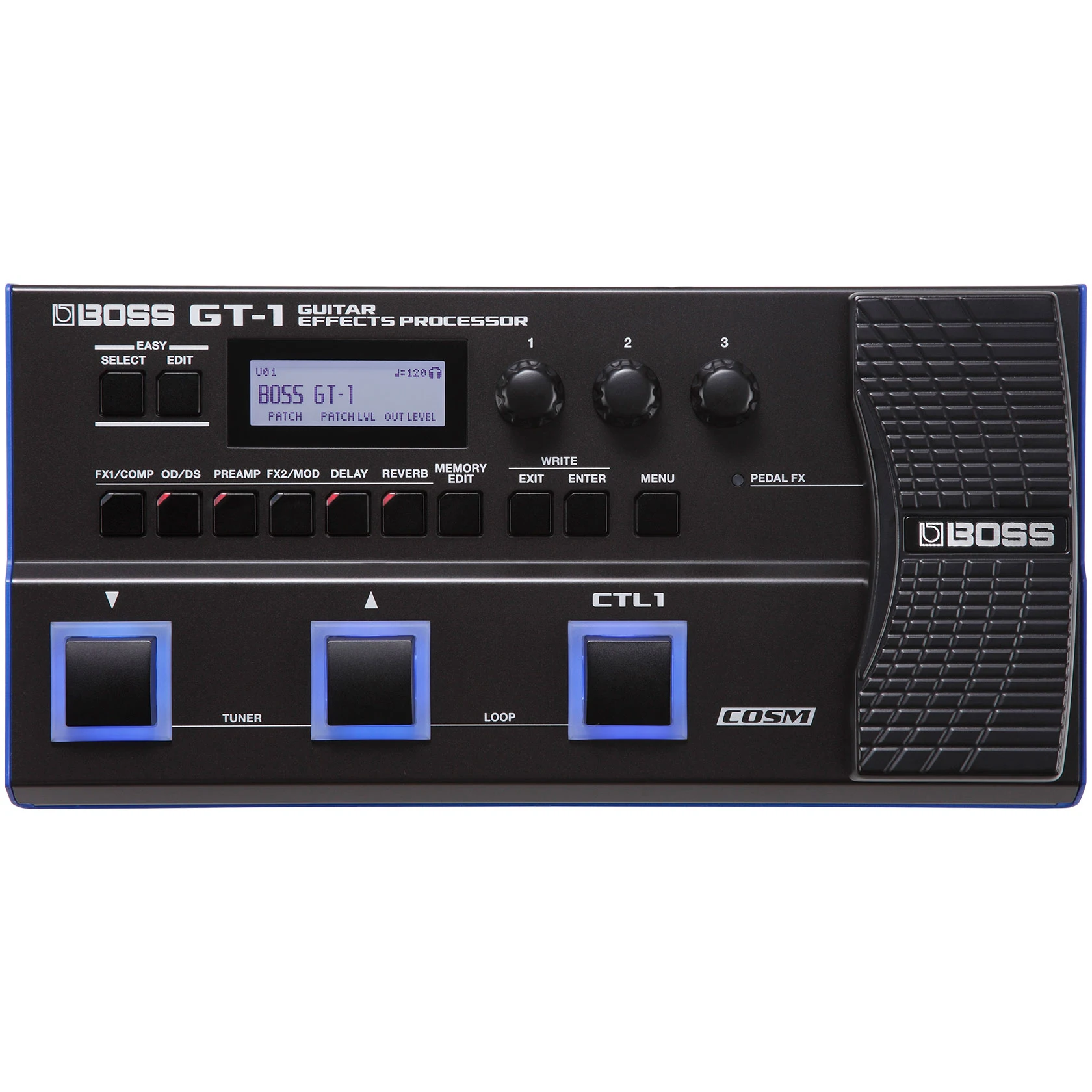BOSS GT-1 Guitar Multi-Effects Amps & Effects Processor Pedal with 108 Types