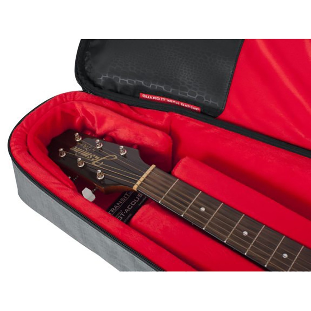 Gator Cases Transit Series Acoustic Guitar Gig Bag - Grey