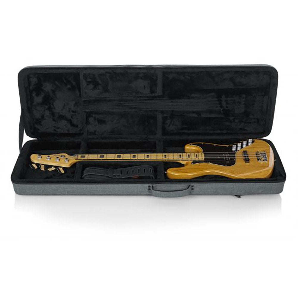Gator Cases GTR-BASS-GRY Grey Transit Lightweight Bass Guitar Case