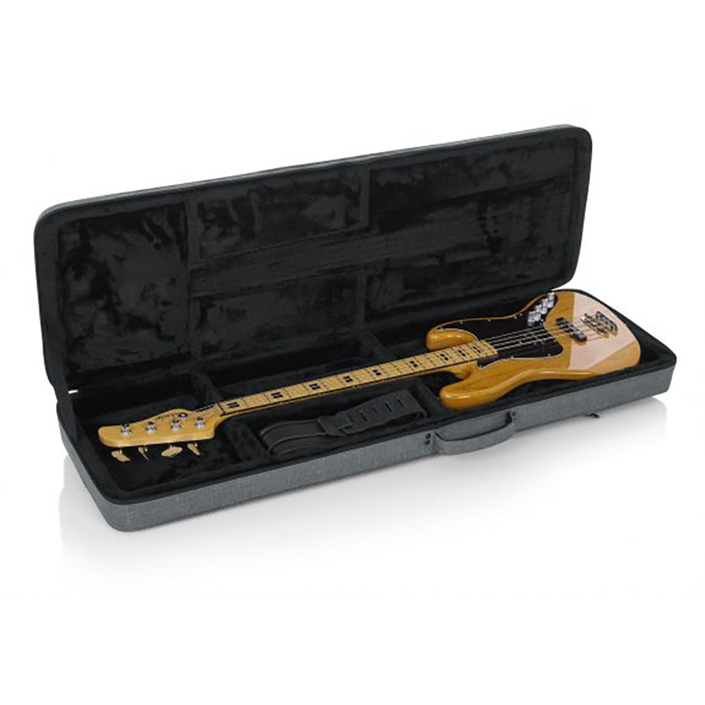 Gator Cases GTR-BASS-GRY Grey Transit Lightweight Bass Guitar Case