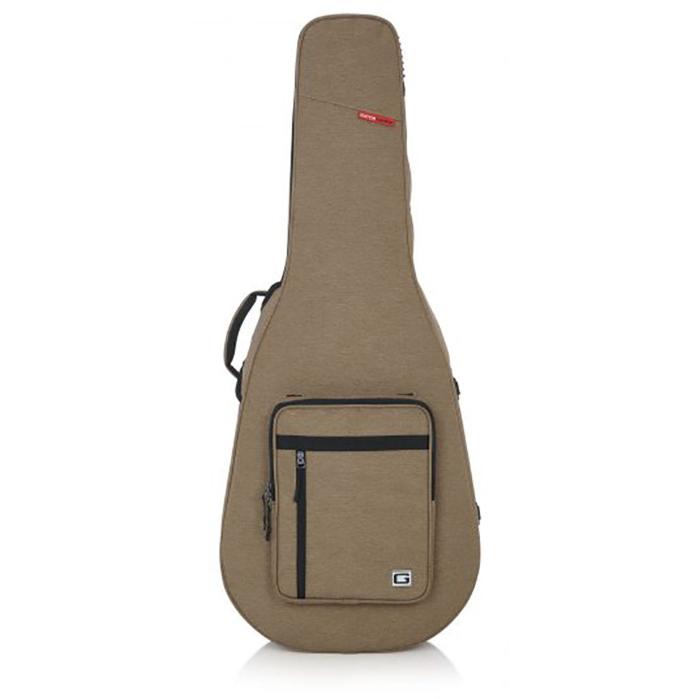 Gator Cases GTR-DREAD12-TAN Transit Series Lightweight Dreadnought Guitar Case, Tan