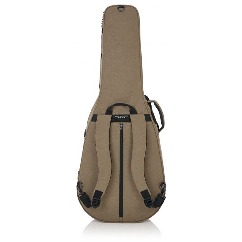 Gator Cases GTR-DREAD12-TAN Transit Series Lightweight Dreadnought Guitar Case, Tan