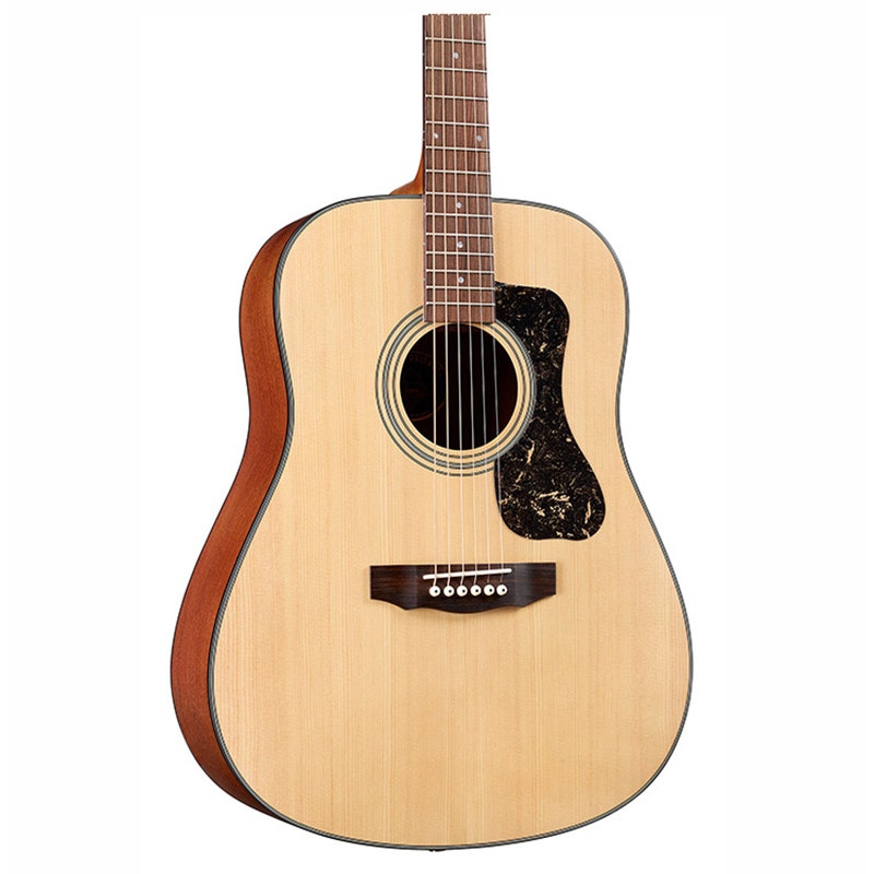 Guild 300 Series D-340 Natural Dreadnought Acoustic Guitar, Rosewood Fretboard, Spruce Top