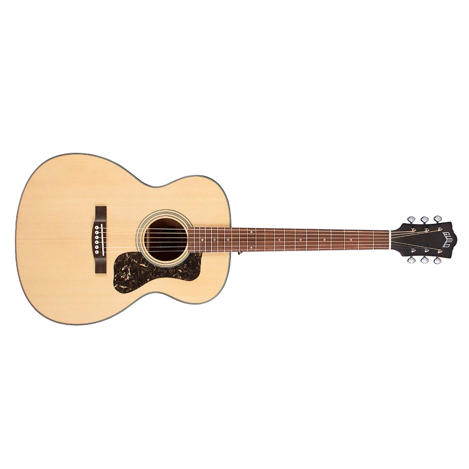 Guild 300 Series OM-340 Natural Orchestra Acoustic Guitar, Rosewood Fretboard, Spruce Top