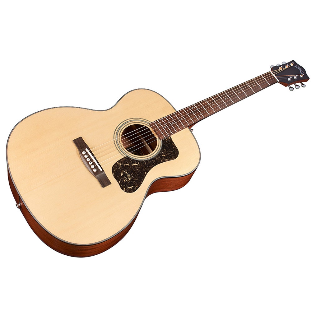 Guild 300 Series OM-340 Natural Orchestra Acoustic Guitar, Rosewood Fretboard, Spruce Top