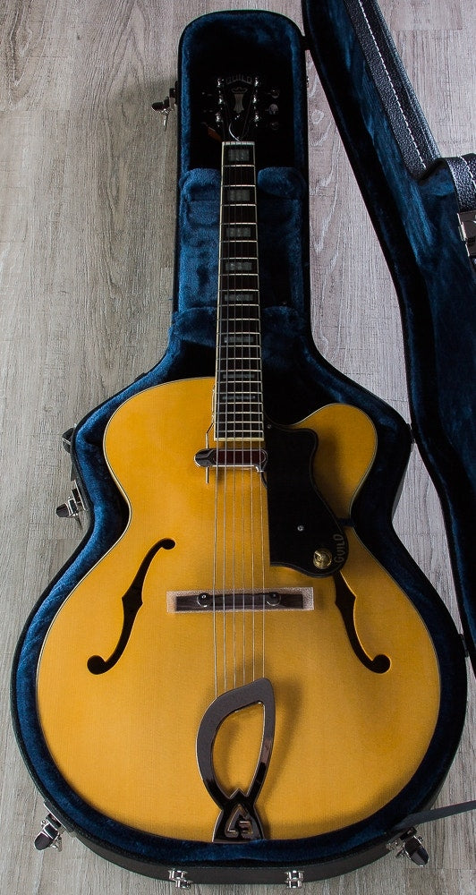 Guild A-150 Savoy Hollowbody Archtop Electric Guitar with Hardshell Case - Blonde (Open Box)