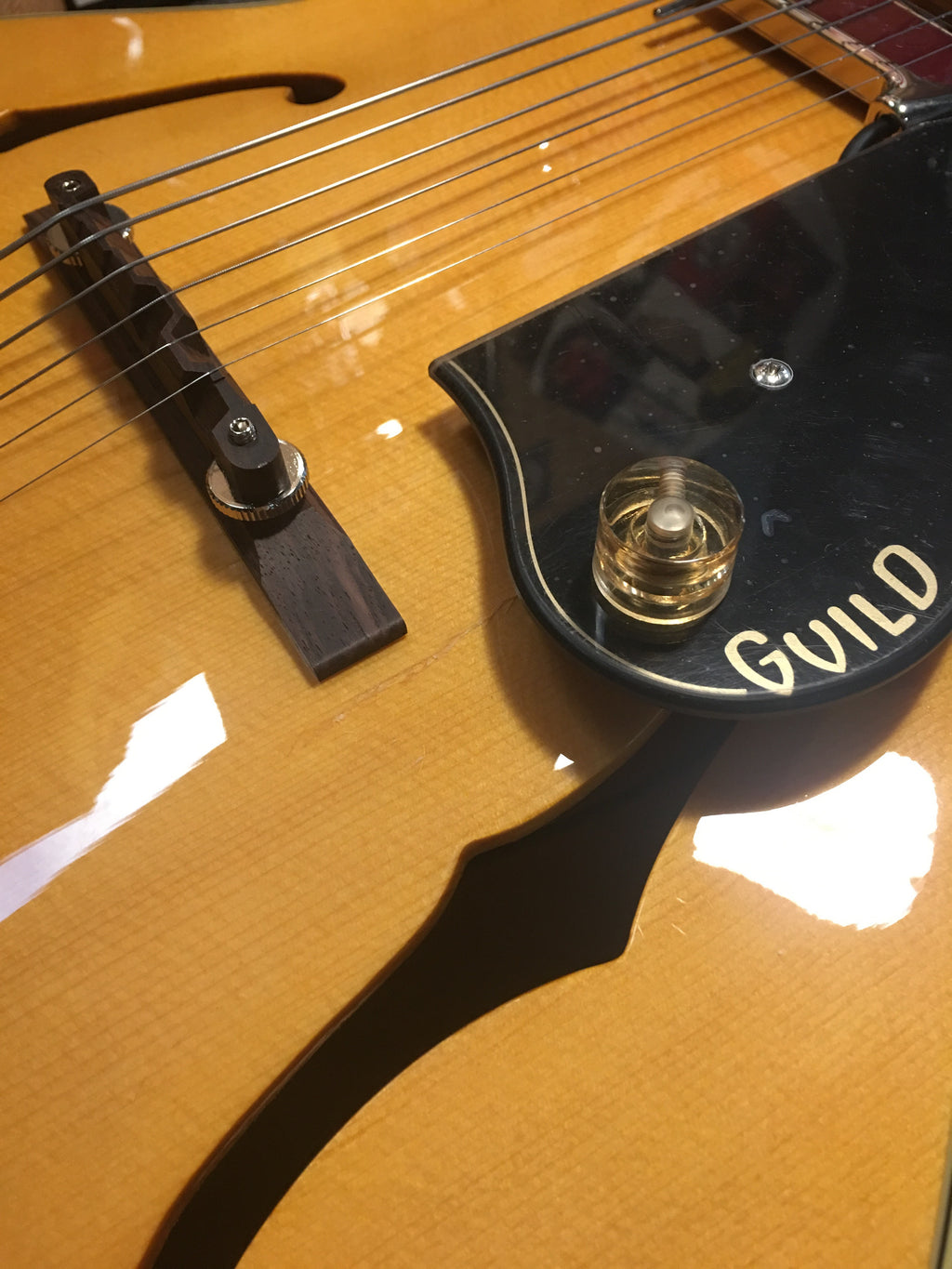 Guild A-150 Savoy Hollowbody Archtop Electric Guitar with Hardshell Case - Blonde (Open Box)