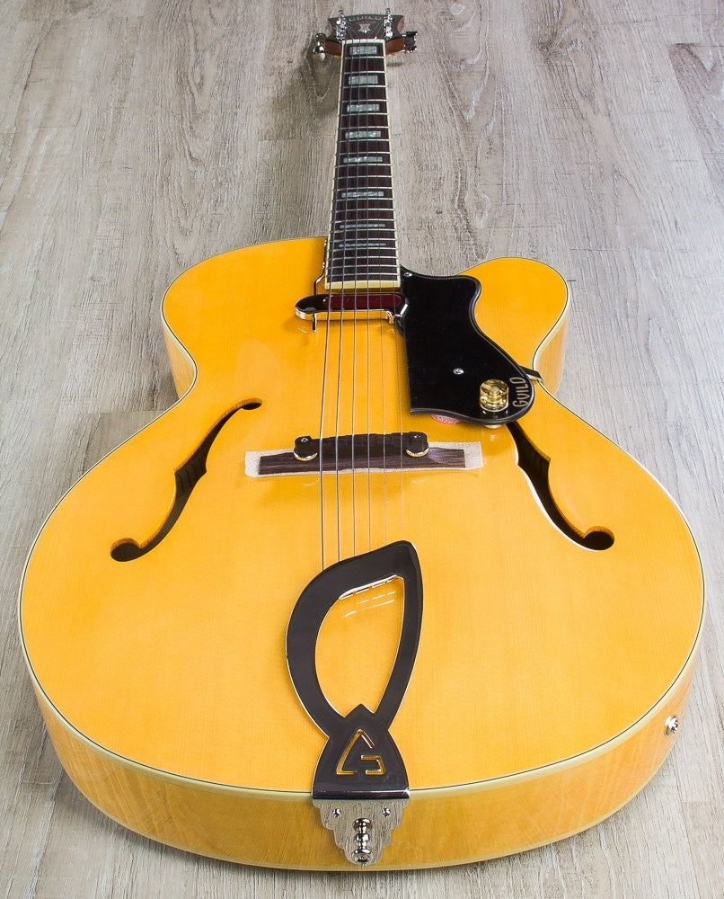 Guild A-150 Savoy Hollowbody Archtop Electric Guitar with Hardshell Case - Blonde (Open Box)