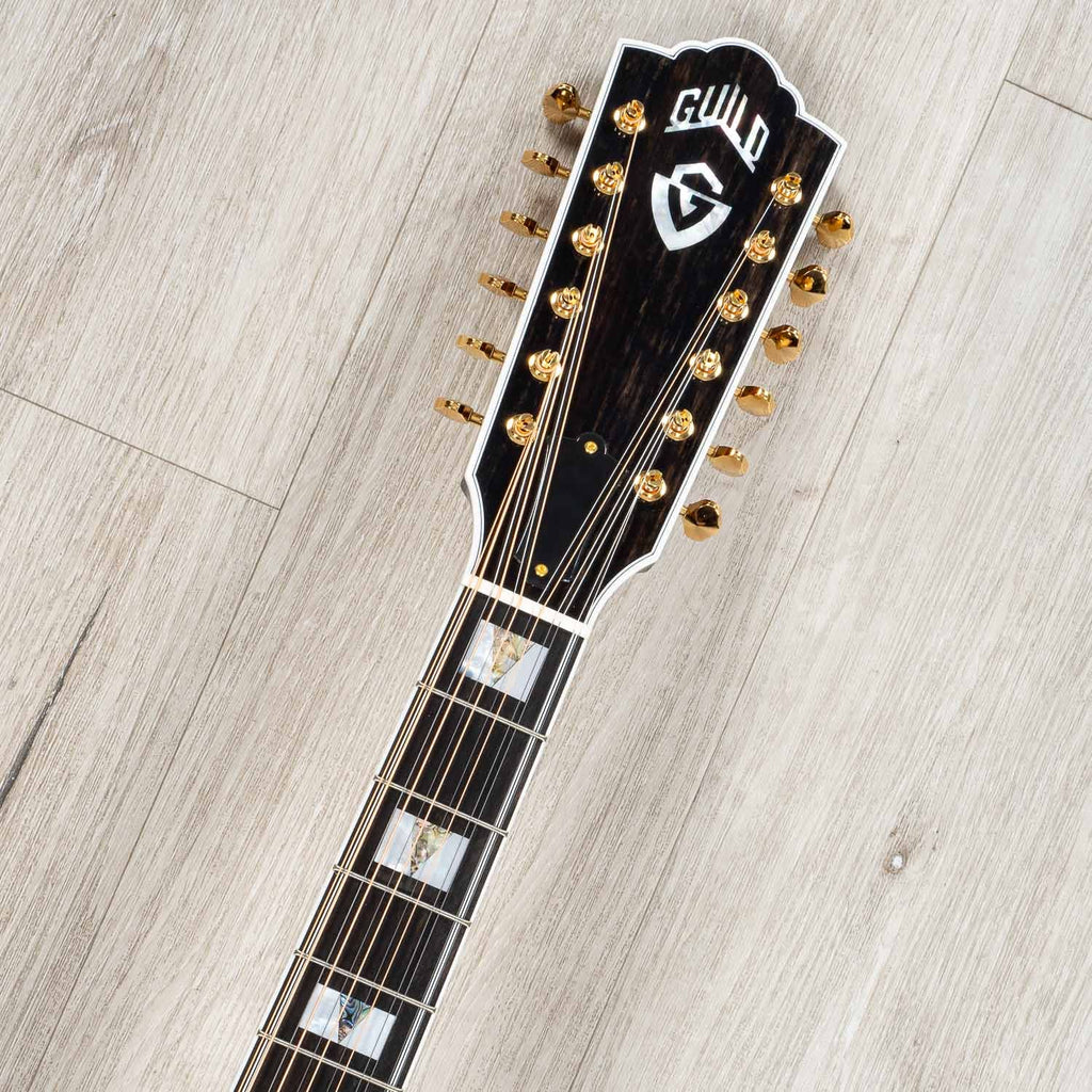 Guild F-512E Maple Jumbo Acoustic-Electric 12-String Guitar, Antique Burst