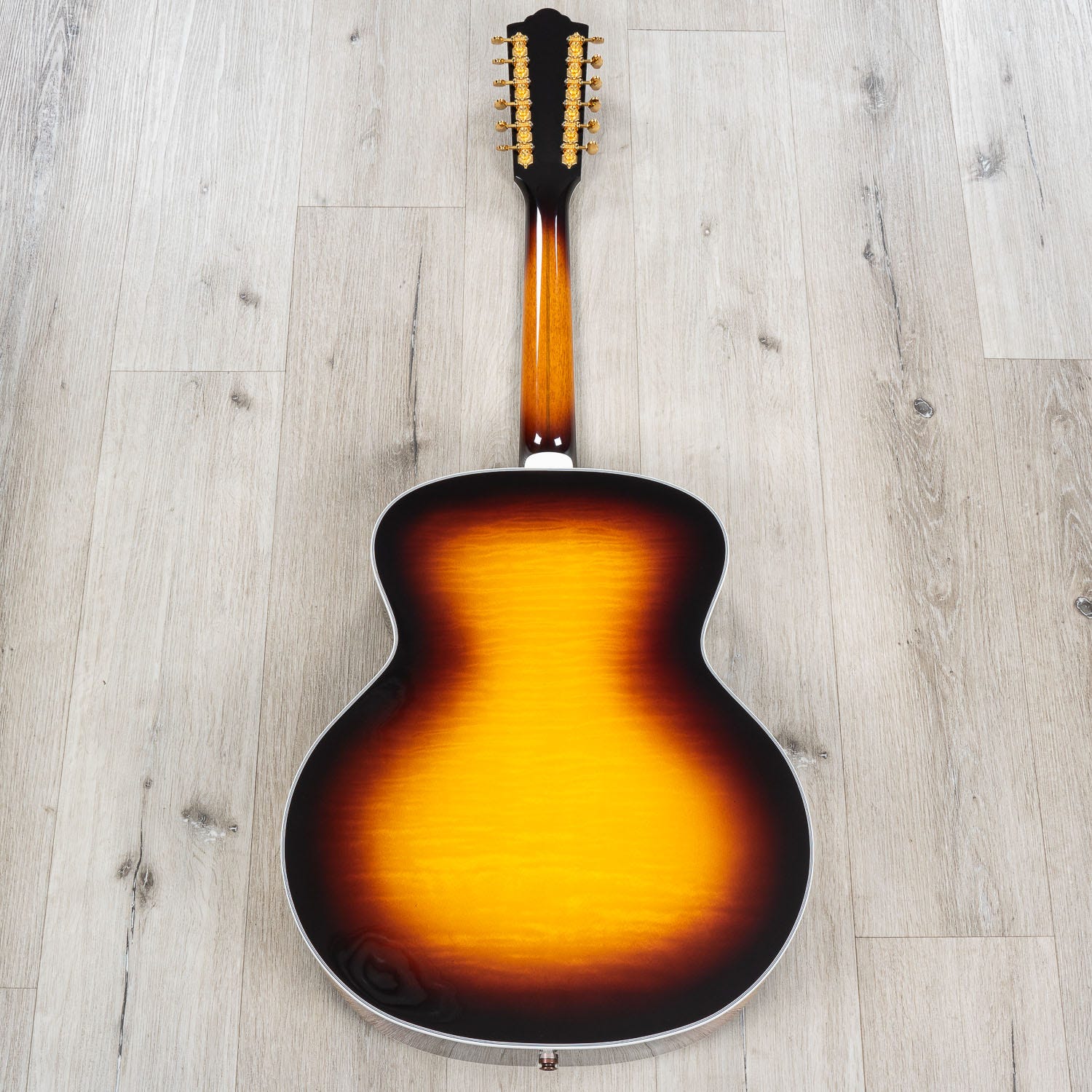 Guild F-512E Maple Jumbo Acoustic-Electric 12-String Guitar, Antique Burst