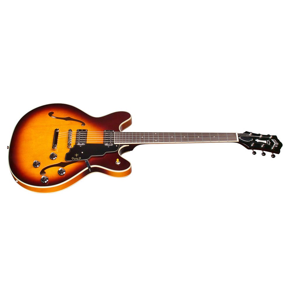 Guild Starfire IV ST Semi-Hollow Electric Guitar with Hard Case - Vintage Sunburst