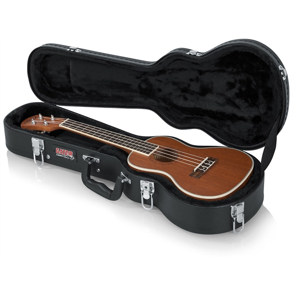 Gator Cases Hardshell Wood Case for Concert Style Ukulele