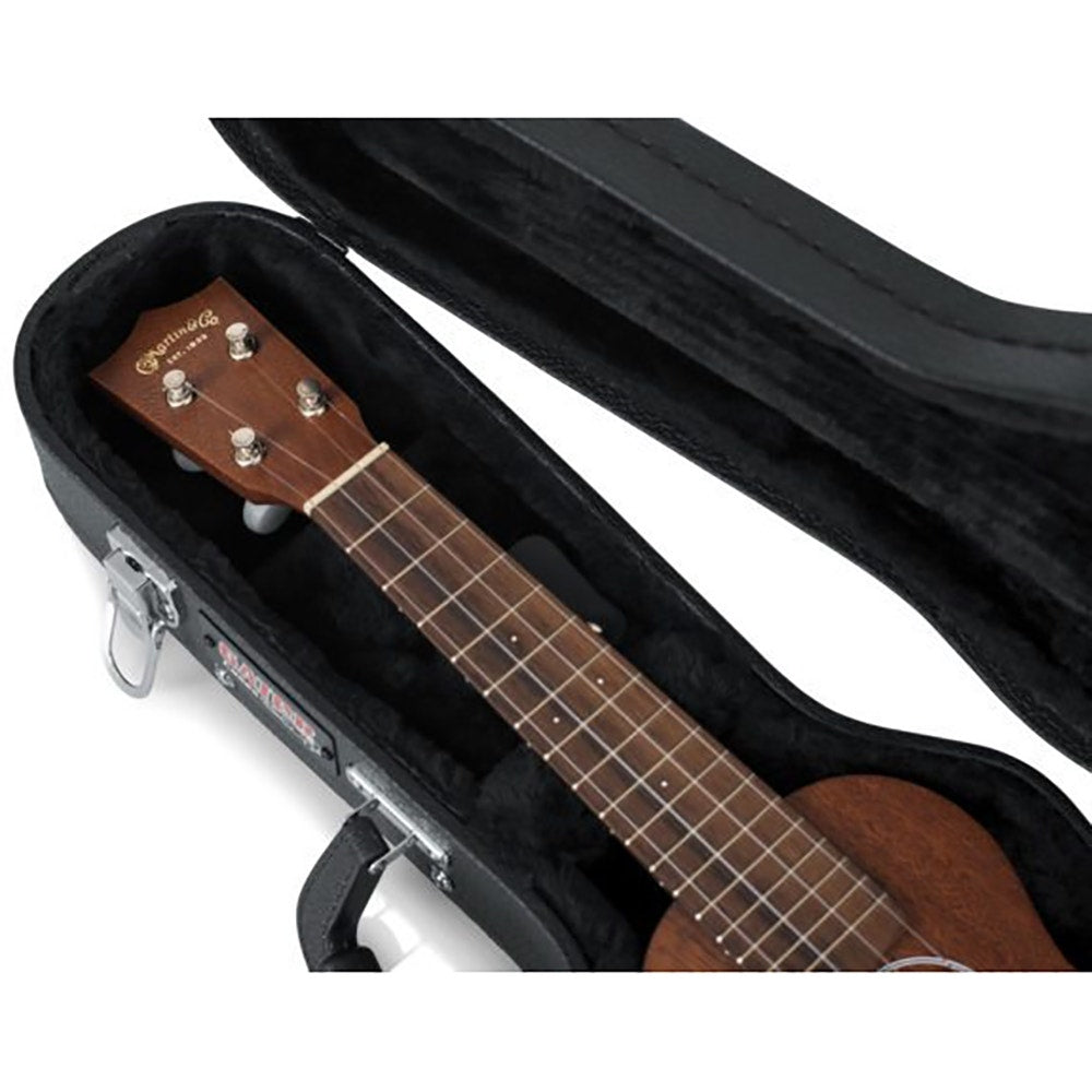 Gator Cases Hardshell Wood Case for Soprano Style Ukulele