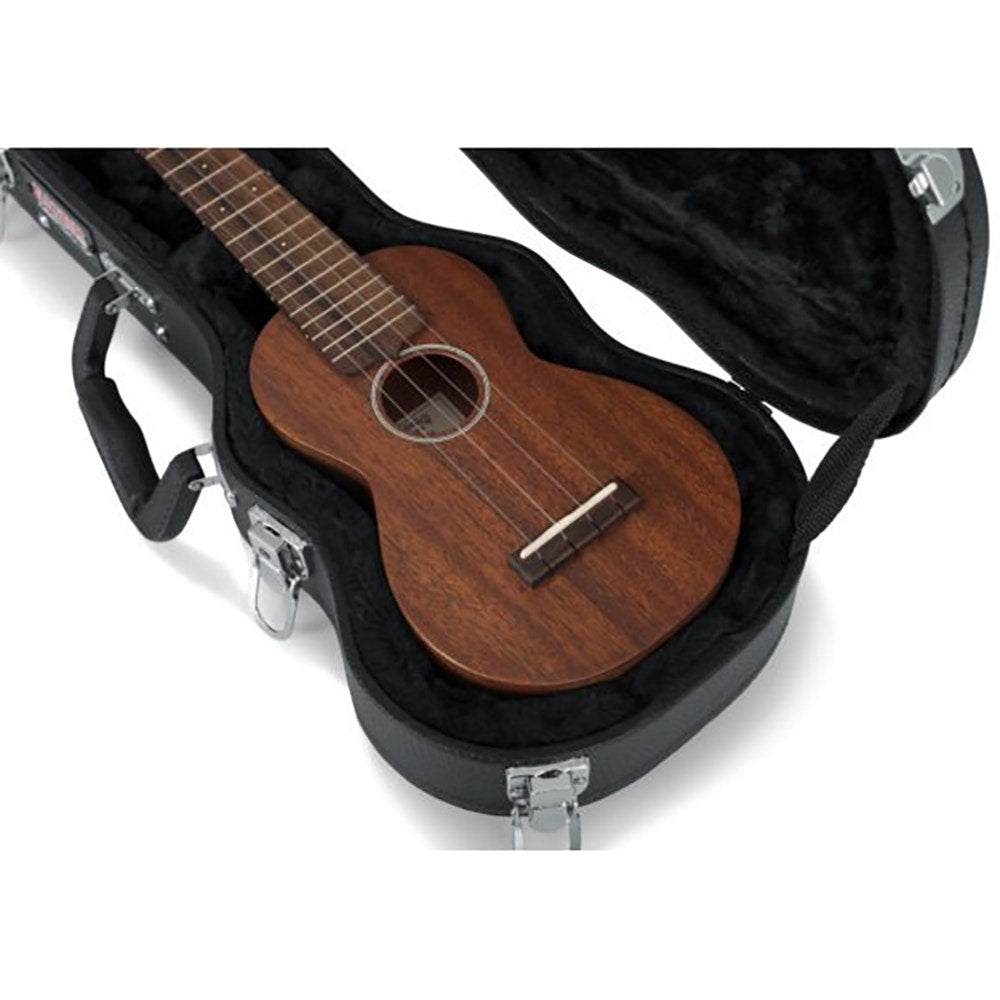 Gator Cases Hardshell Wood Case for Soprano Style Ukulele