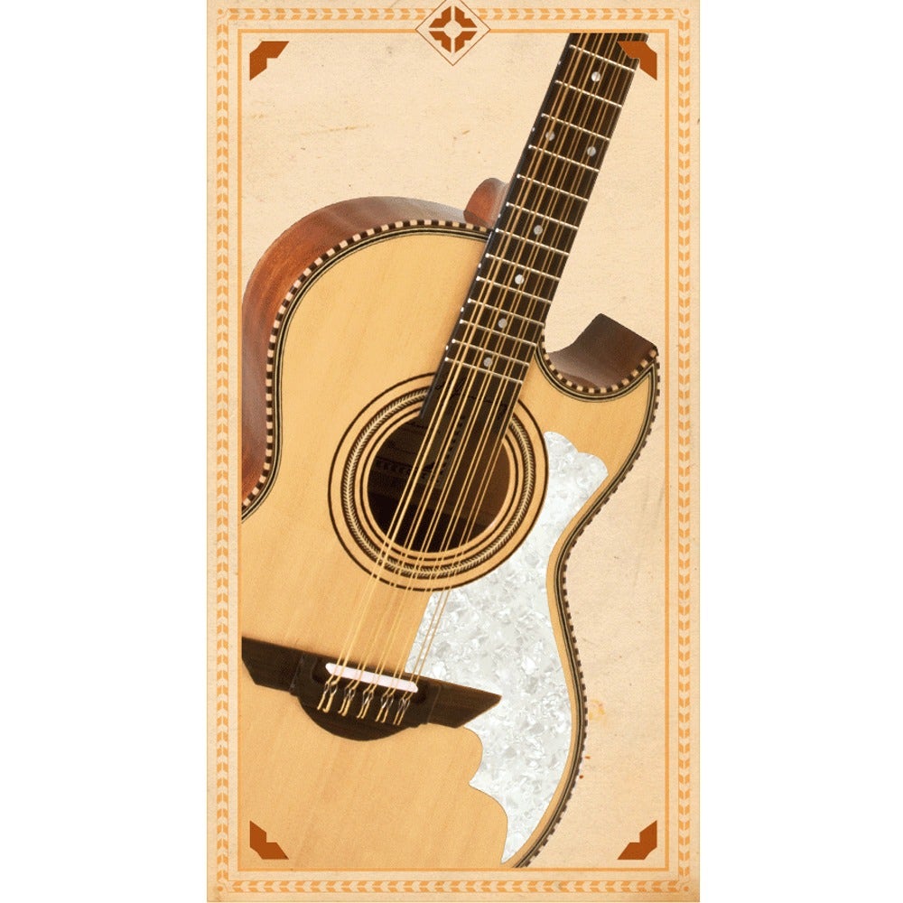 H. Jimenez LBQ2 El Musico Acoustic Bajo Quinto Guitar Mahogany Back and Sides with Gig Bag