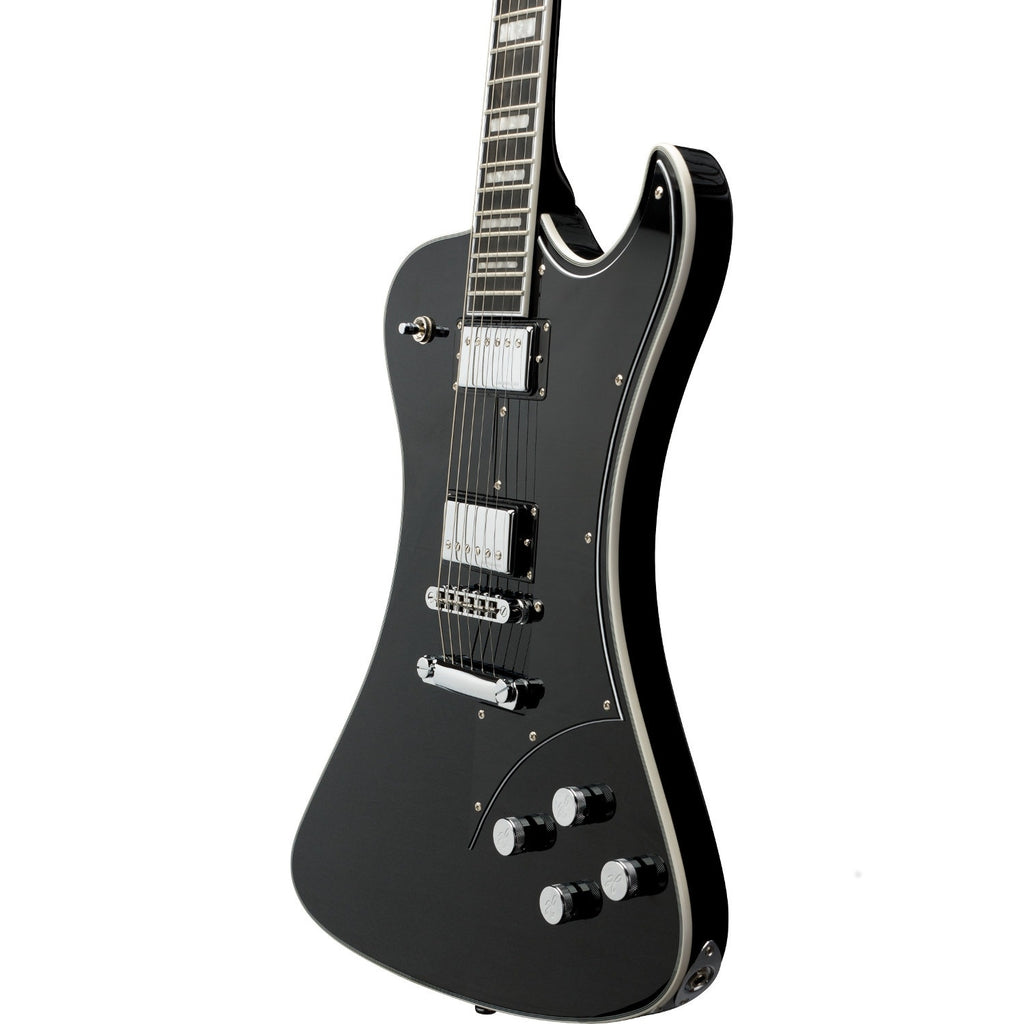 Hagstrom Fantomen Electric Guitar, All Mahogany Construction, Resinator Fingerboard - Black Gloss (Open Box)