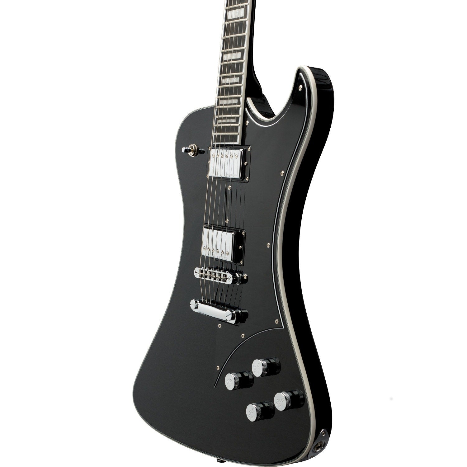 Hagstrom Fantomen Electric Guitar, All Mahogany Construction, Resinator Fingerboard - Black Gloss (Open Box)