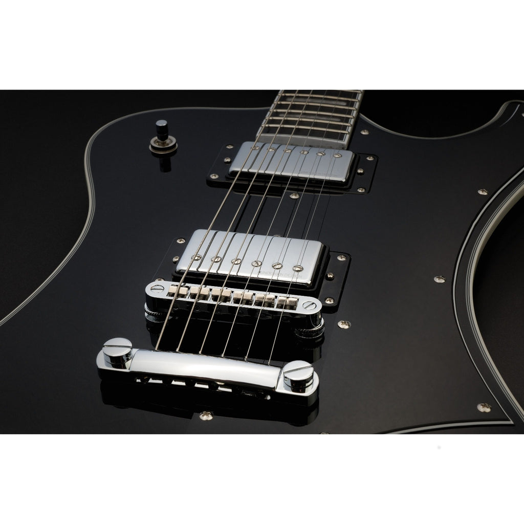 Hagstrom Fantomen Electric Guitar, All Mahogany Construction, Resinator Fingerboard - Black Gloss (Open Box)